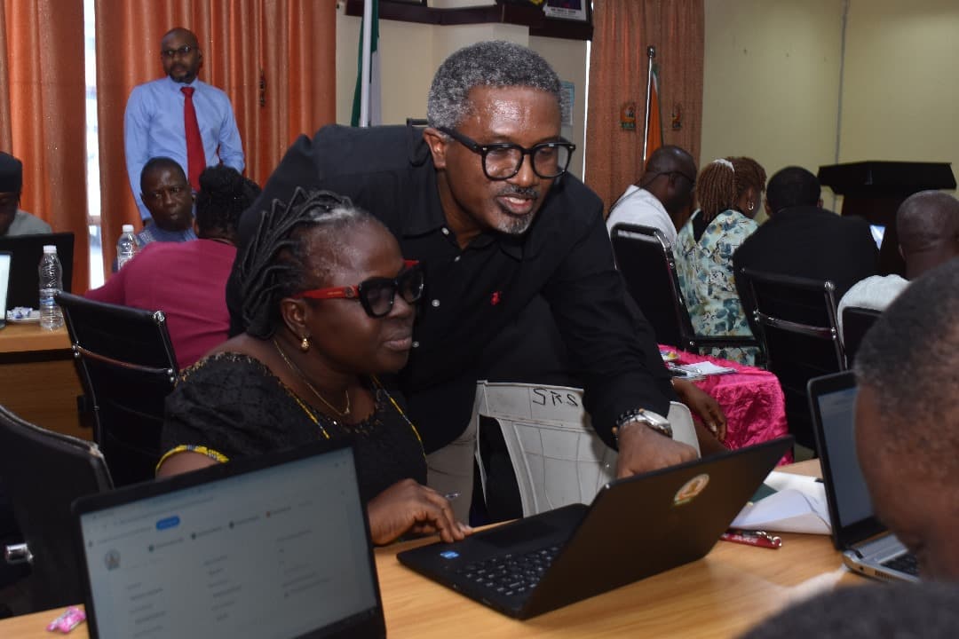 Consultant with a client